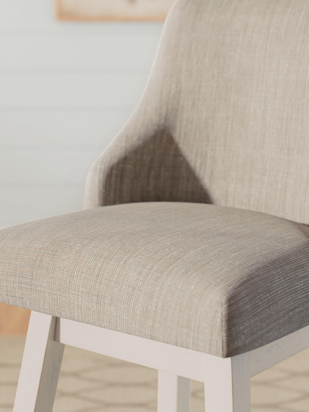 Robbinsdale Antique White Counter Height Barstool, Set of 2