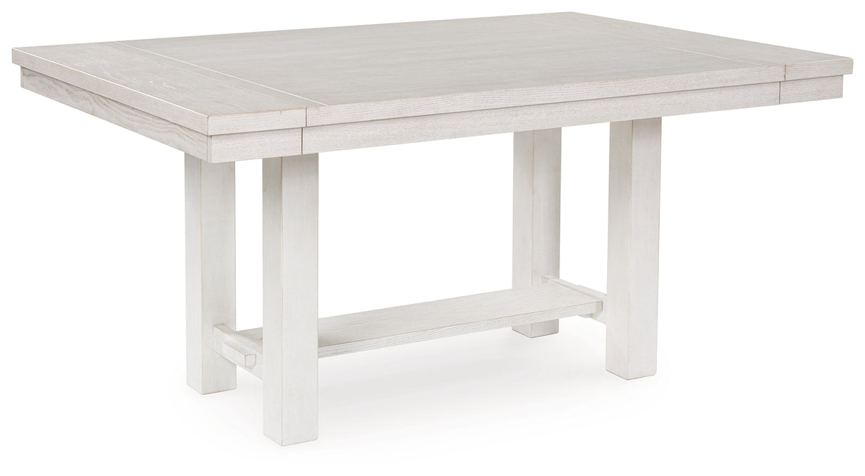 Robbinsdale Dining Table and 4 Chairs and Bench in Antique White from Ashley Furniture - Luna Furniture