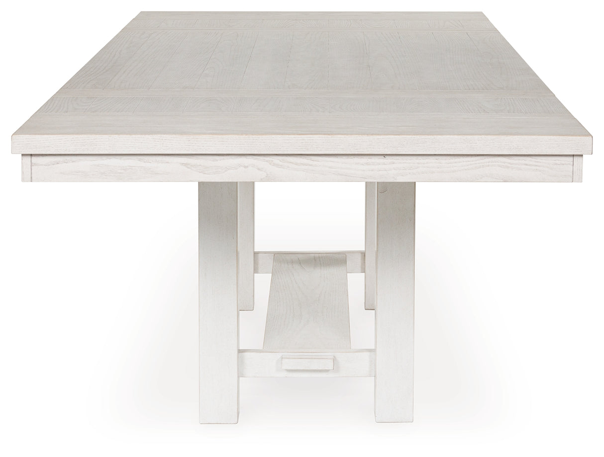Robbinsdale Dining Table and 8 Chairs in Antique White from Ashley Furniture - Luna Furniture