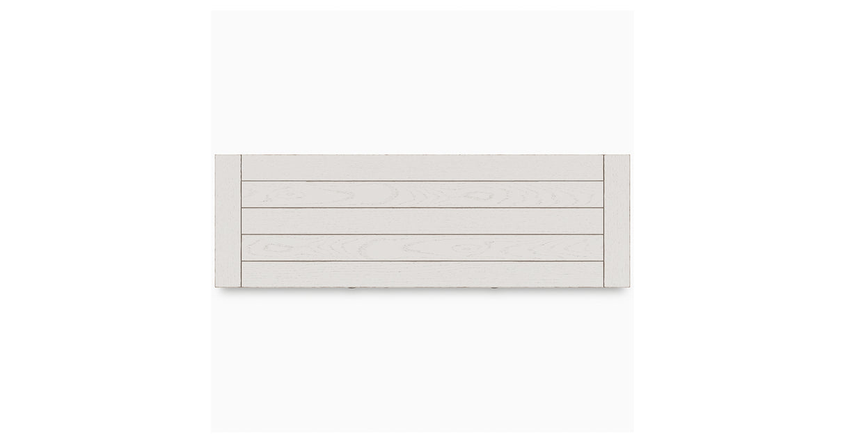 Robbinsdale Antique White Counter Height Dining Table and 10 Barstools and Storage from Ashley Furniture - Luna Furniture