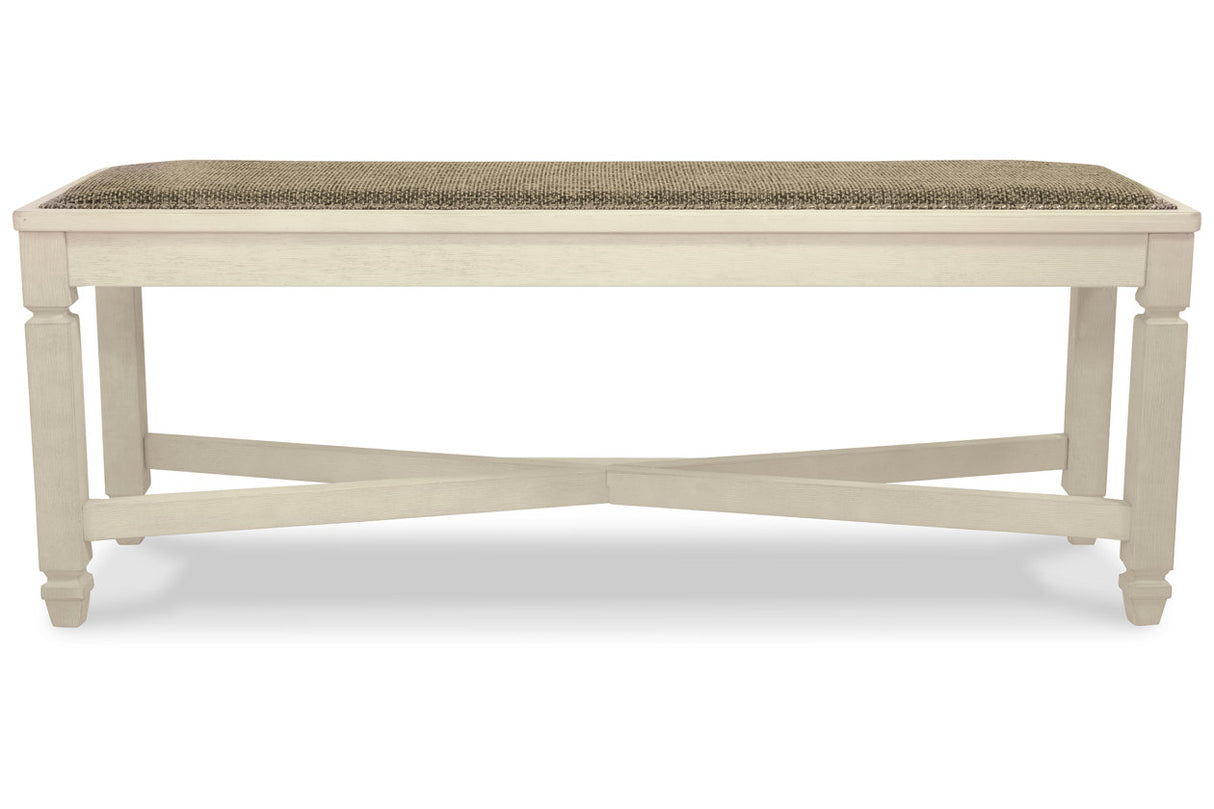 Bolanburg Two-tone Dining Table, 6 Chairs, and Bench from Ashley - Luna Furniture