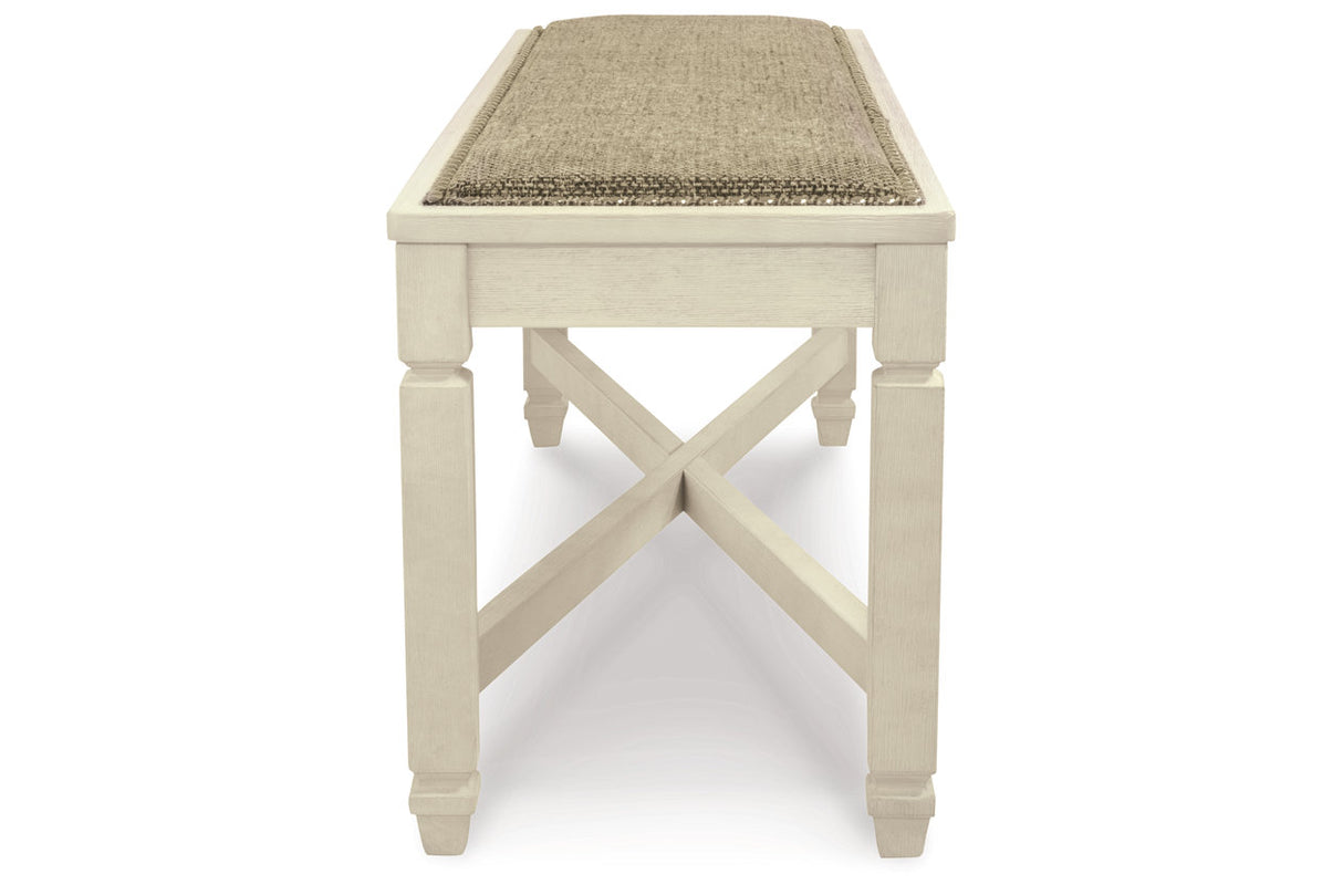 Bolanburg Two-tone Dining Table, 6 Chairs, and Bench from Ashley - Luna Furniture