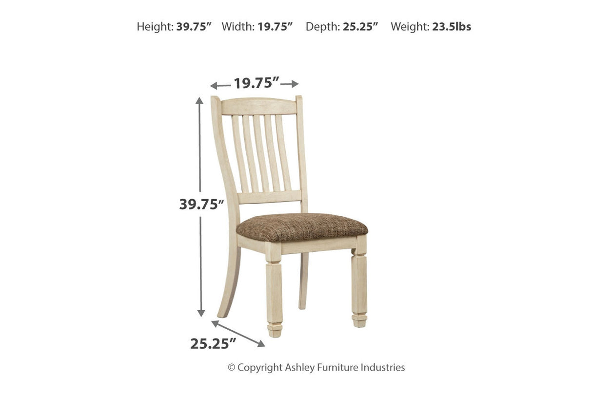 Bolanburg Antique White Dining Table with 4 Chairs and Bench from Ashley Furniture - Luna Furniture
