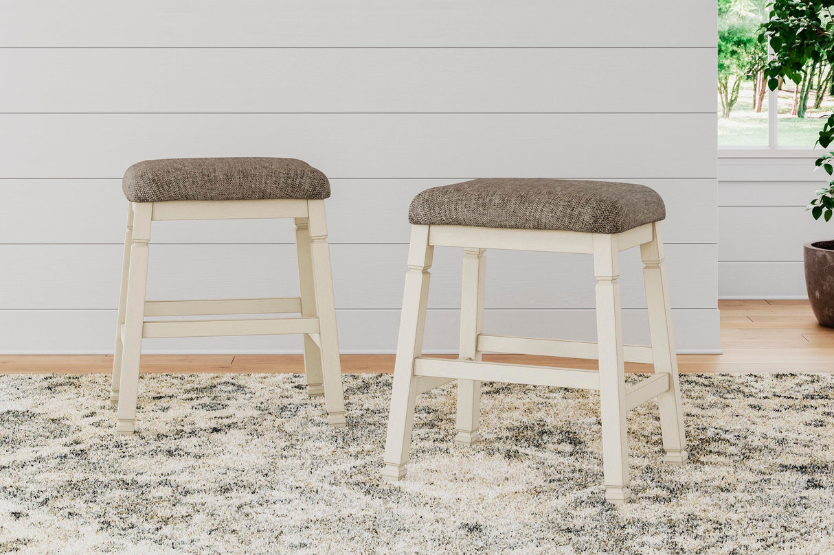Bolanburg Two-tone Counter Height Barstool, Set of 2 from Ashley - Luna Furniture