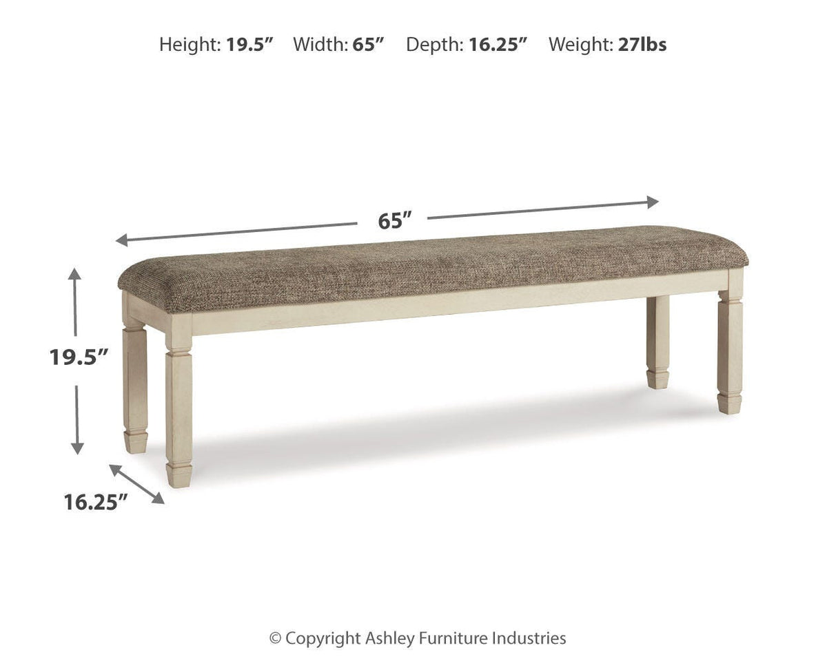 Bolanburg Two-tone 65" Dining Bench from Ashley Furniture - Luna Furniture