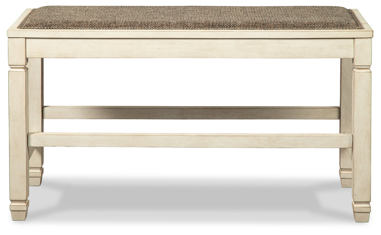 Bolanburg Two-tone Counter Height Bench from Ashley Furniture - Luna Furniture