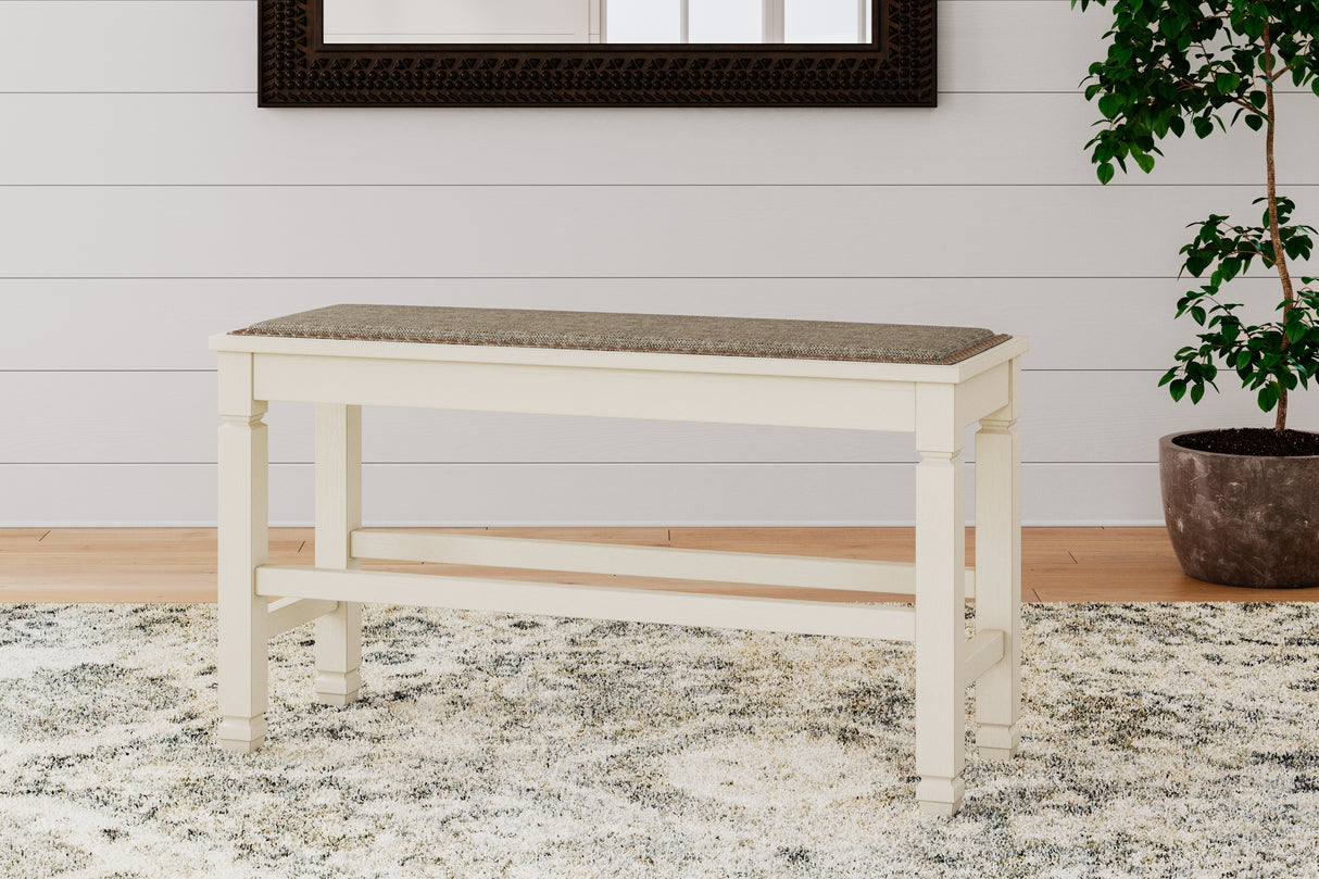 Bolanburg Two-tone Counter Height Bench from Ashley Furniture - Luna Furniture