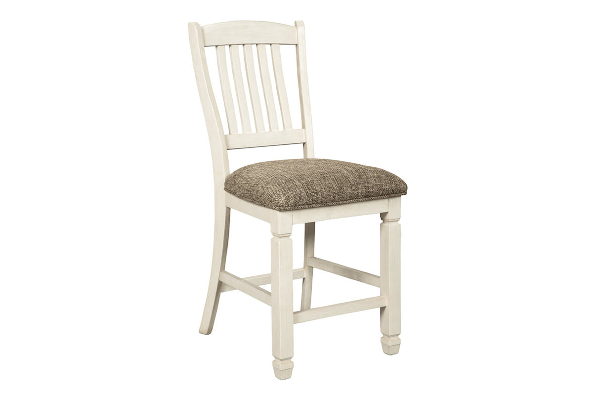 Bolanburg Antique White Counter Height Dining Table with 6 Barstools from Ashley Furniture - Luna Furniture