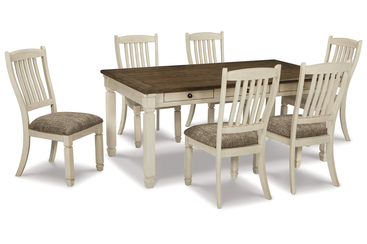 Bolanburg Two-tone Dining Table with 6 Chairs from Ashley Furniture - Luna Furniture