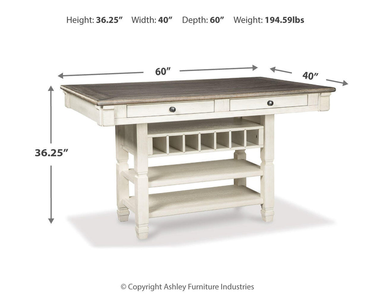 Bolanburg Antique White Counter Height Dining Table from Ashley Furniture - Luna Furniture