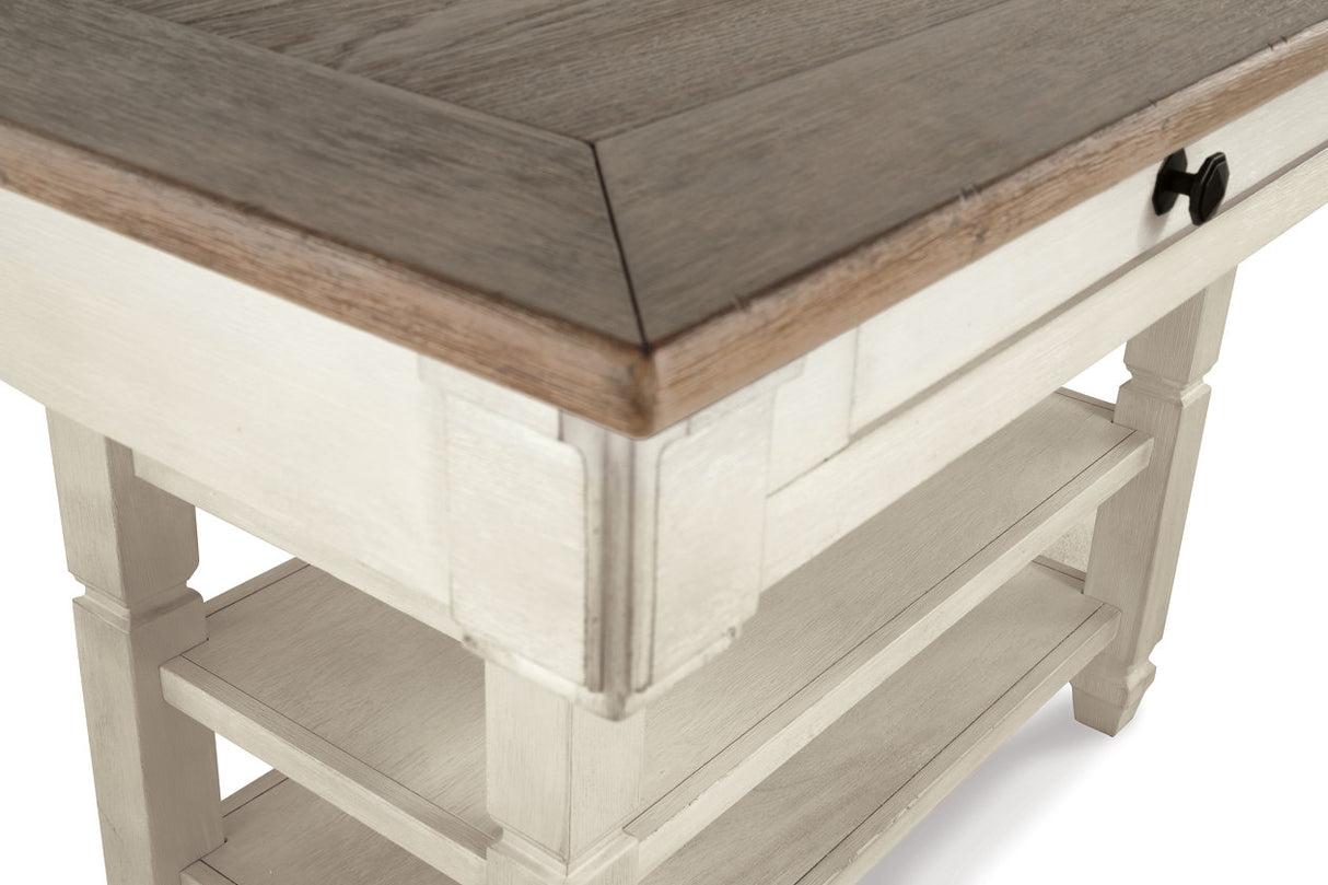 Bolanburg Antique White Counter Height Dining Table with 6 Barstools from Ashley Furniture - Luna Furniture