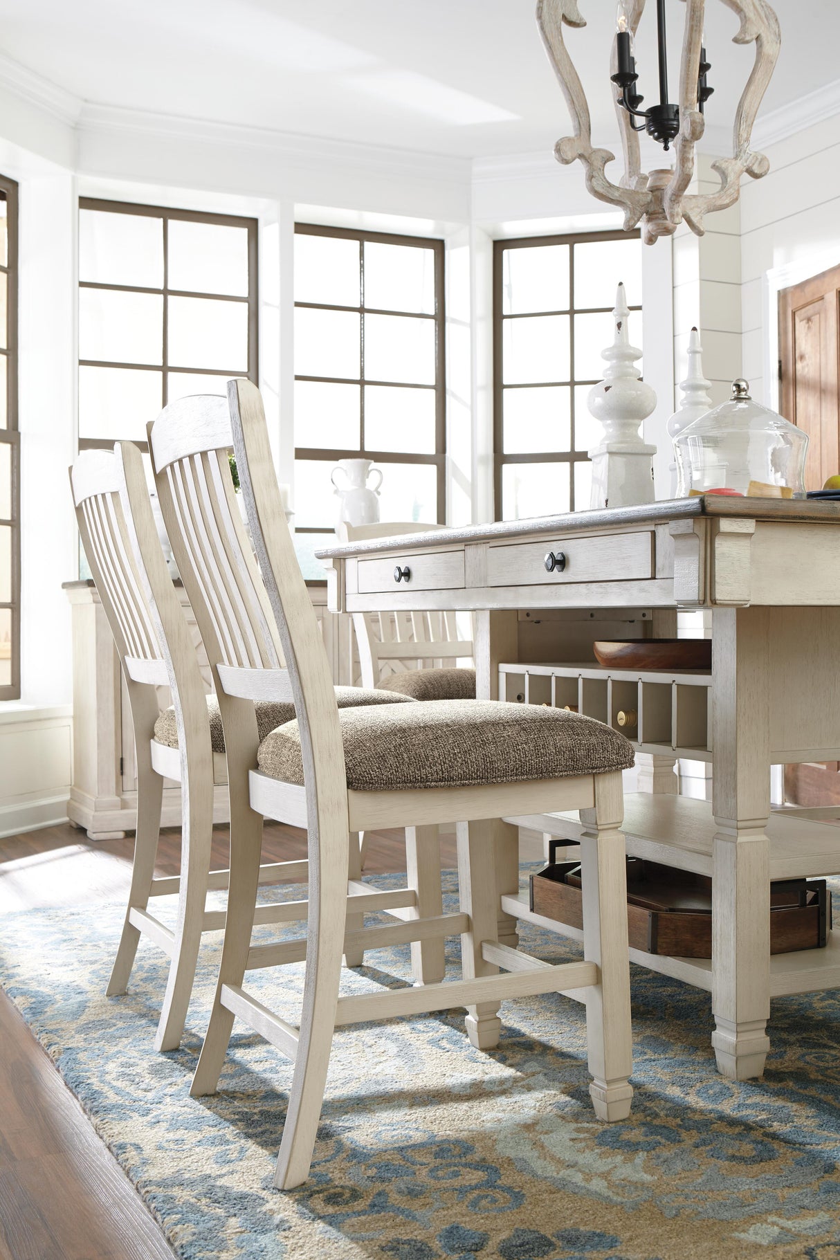Bolanburg Antique White Counter Height Dining Table from Ashley Furniture - Luna Furniture