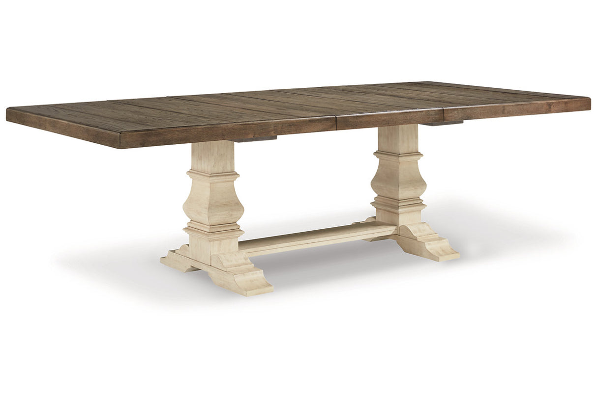 Bolanburg Antique White Dining Table, 6 Chairs and Bench from Ashley - Luna Furniture