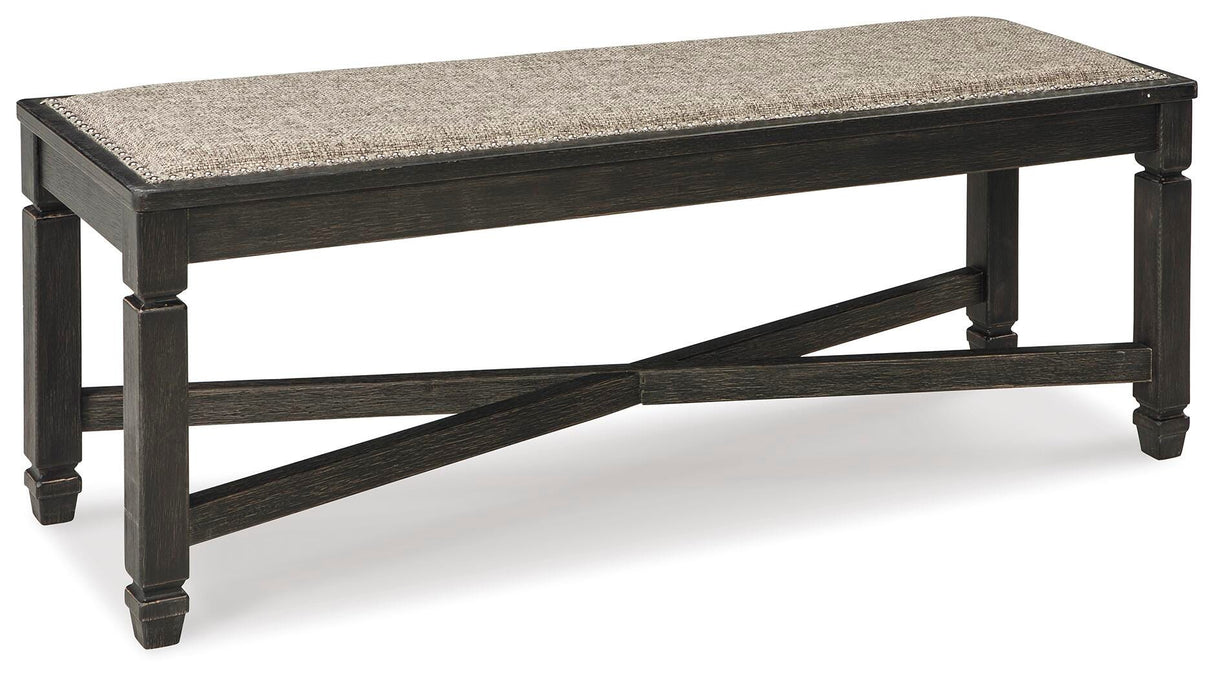 Tyler Creek Black/Grayish Brown Dining Table and 4 Chairs with Bench from Ashley - Luna Furniture