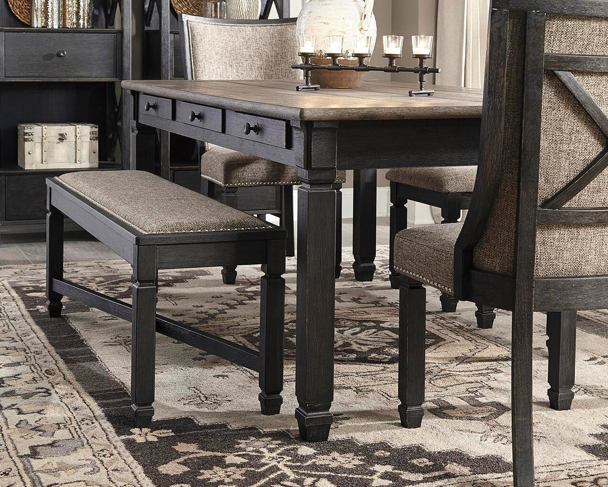 Tyler Creek Black/Grayish Brown Dining Table and 4 Chairs from Ashley Furniture - Luna Furniture