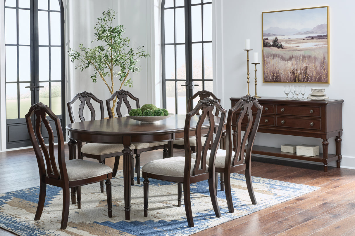 Lavinton Extension Dining Table and 6 Chairs from Ashley - Luna Furniture