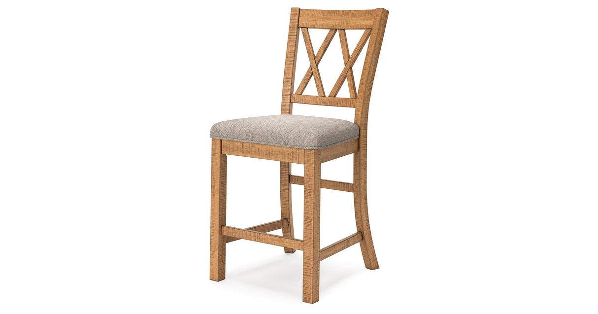 Havonplane Counter Height Dining Table and 4 Barstools with Storage in Brown from Ashley - Luna Furniture
