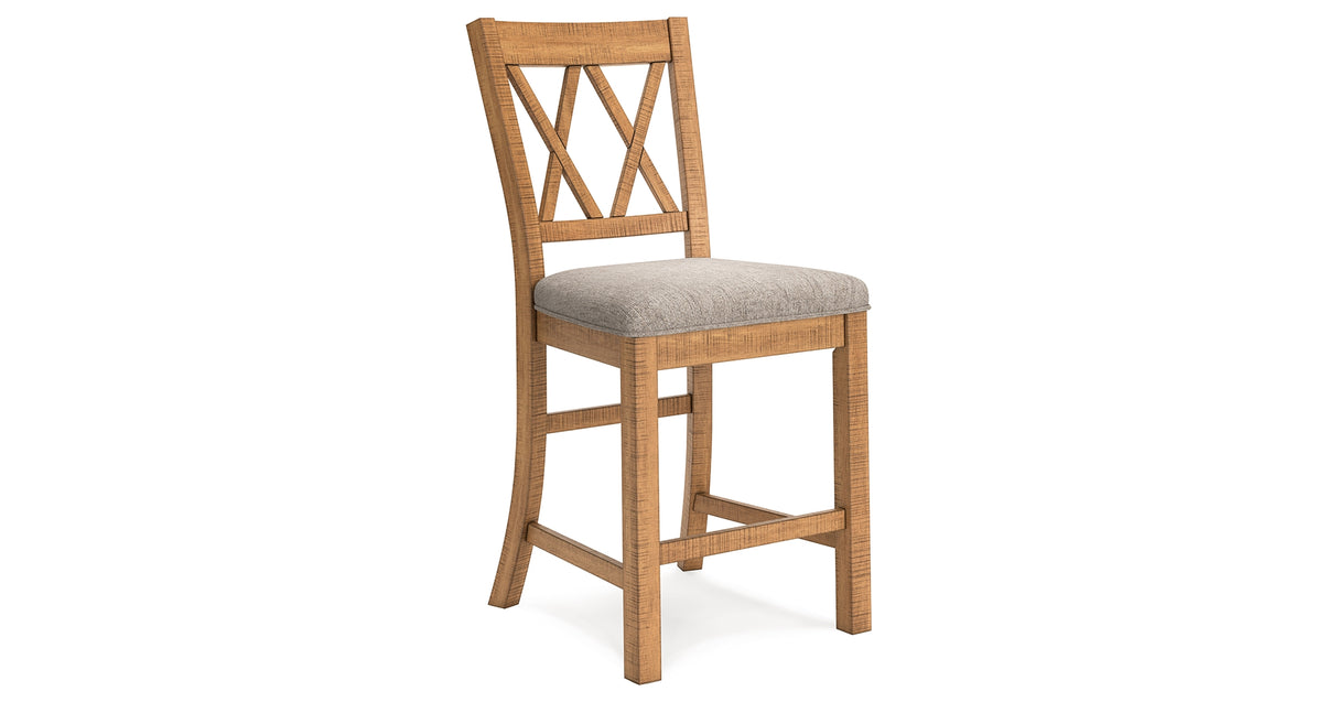 Havonplane Counter Height Dining Table and 10 Barstools in Brown from Ashley - Luna Furniture