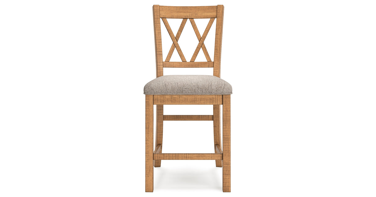 Havonplane Counter Height Dining Table and 2 Barstools and Bench in Brown from Ashley Furniture - Luna Furniture