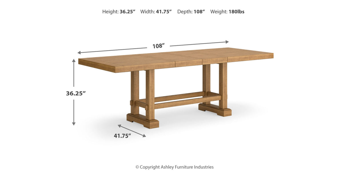 Havonplane Counter Height Dining Table and 10 Barstools and Storage in Brown from Ashley Furniture - Luna Furniture