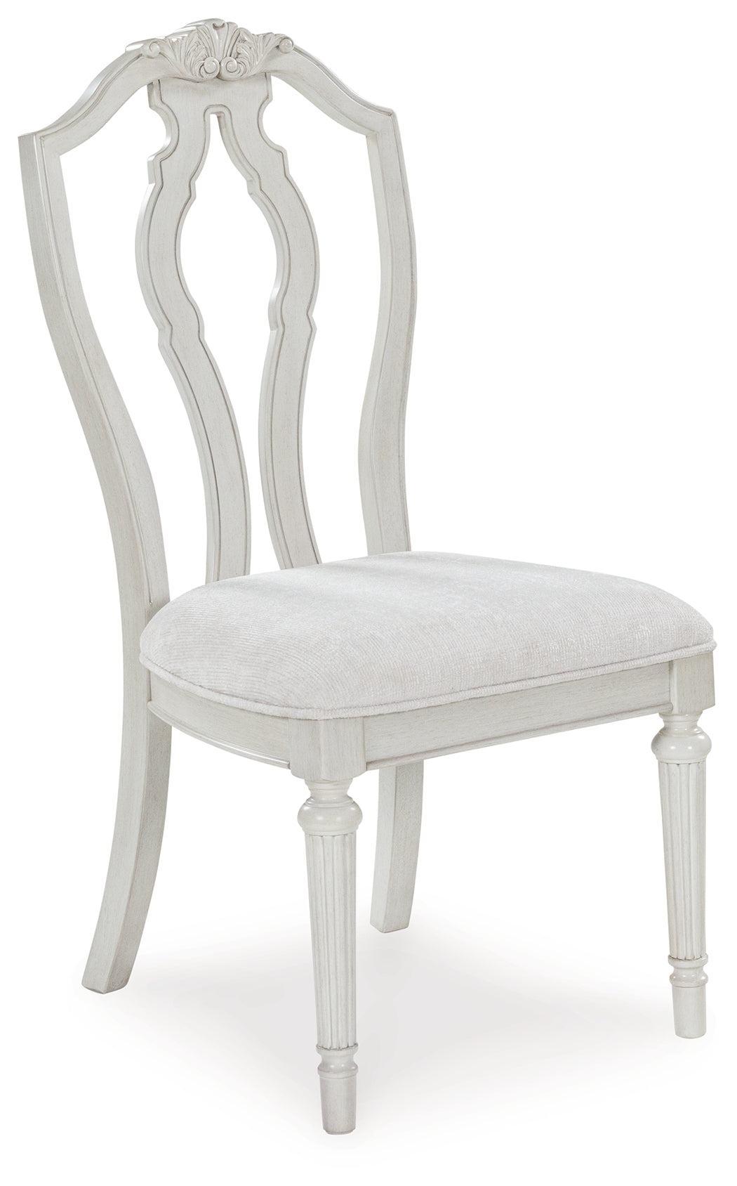 Montelaine Antiqued White Extension Dining Table and 6 Chairs from Ashley Furniture - Luna Furniture