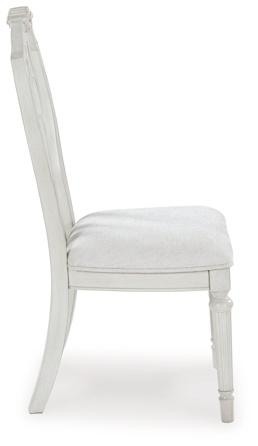 Montelaine Antiqued White Extension Dining Table and 6 Chairs from Ashley Furniture - Luna Furniture