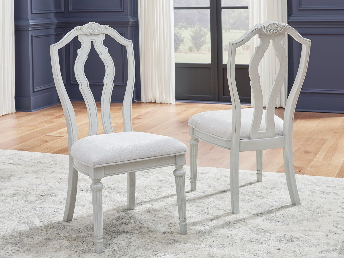 Montelaine Antique White Dining Chair, Set of 2 from Ashley - Luna Furniture