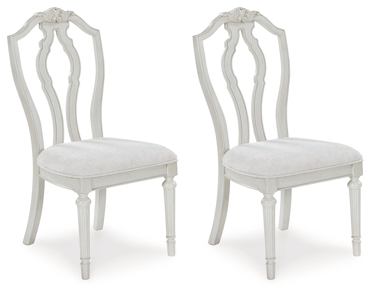 Montelaine Antique White Dining Chair, Set of 2 from Ashley - Luna Furniture