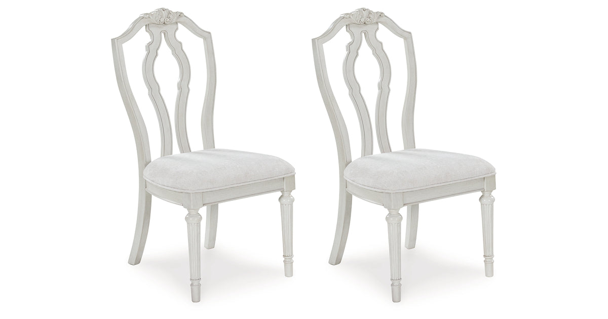 Montelaine Antique White Dining Chair, Set of 2 from Ashley - Luna Furniture