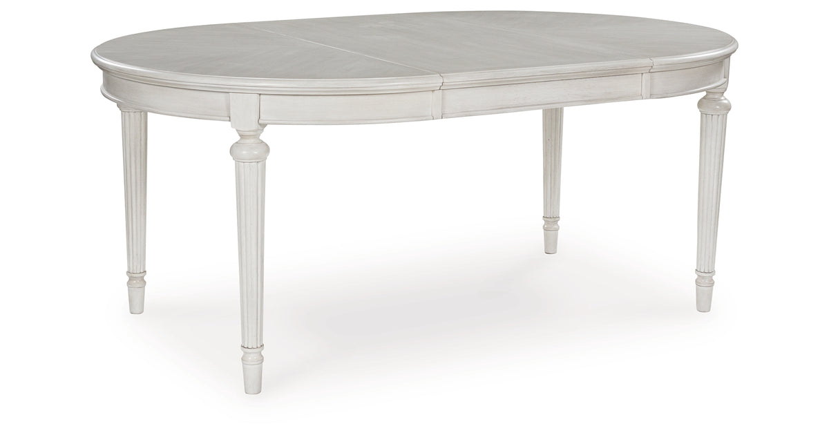 Montelaine Antique White Dining Extension Table from Ashley Furniture - Luna Furniture