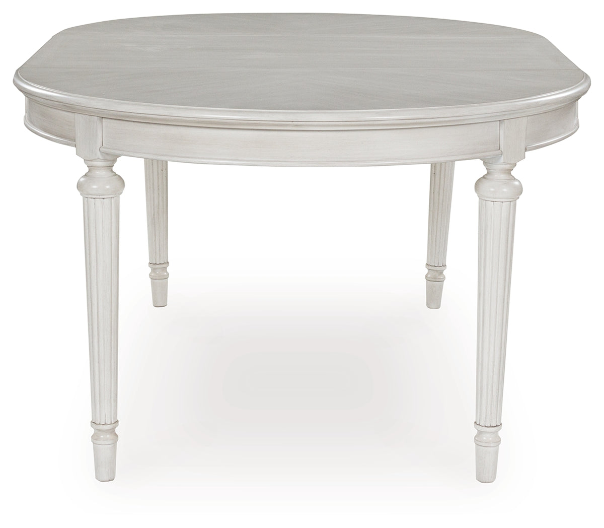 Montelaine Antiqued White Extension Dining Table and 6 Chairs from Ashley Furniture - Luna Furniture