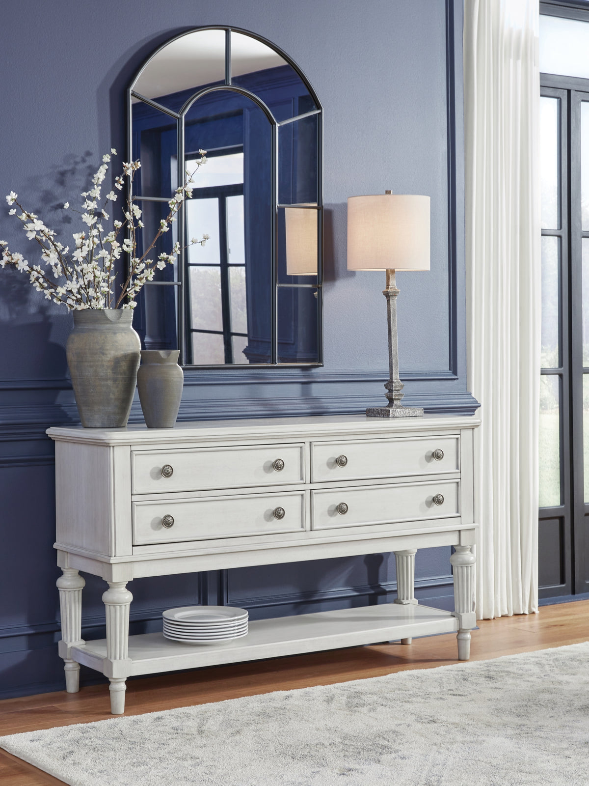 Montelaine Antique White Dining Server from Ashley - Luna Furniture