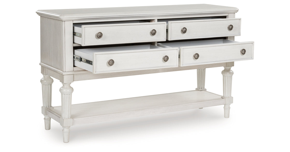 Montelaine Antique White Dining Server from Ashley - Luna Furniture