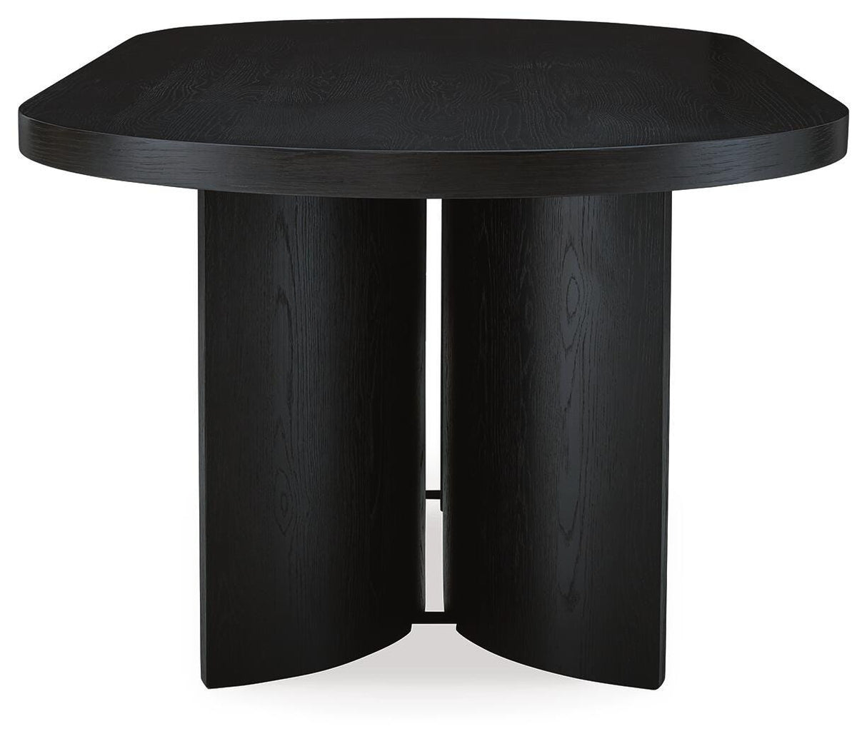 Rowanbeck Dining Table and 4 Chairs with Dining Server in Black from Ashley - Luna Furniture
