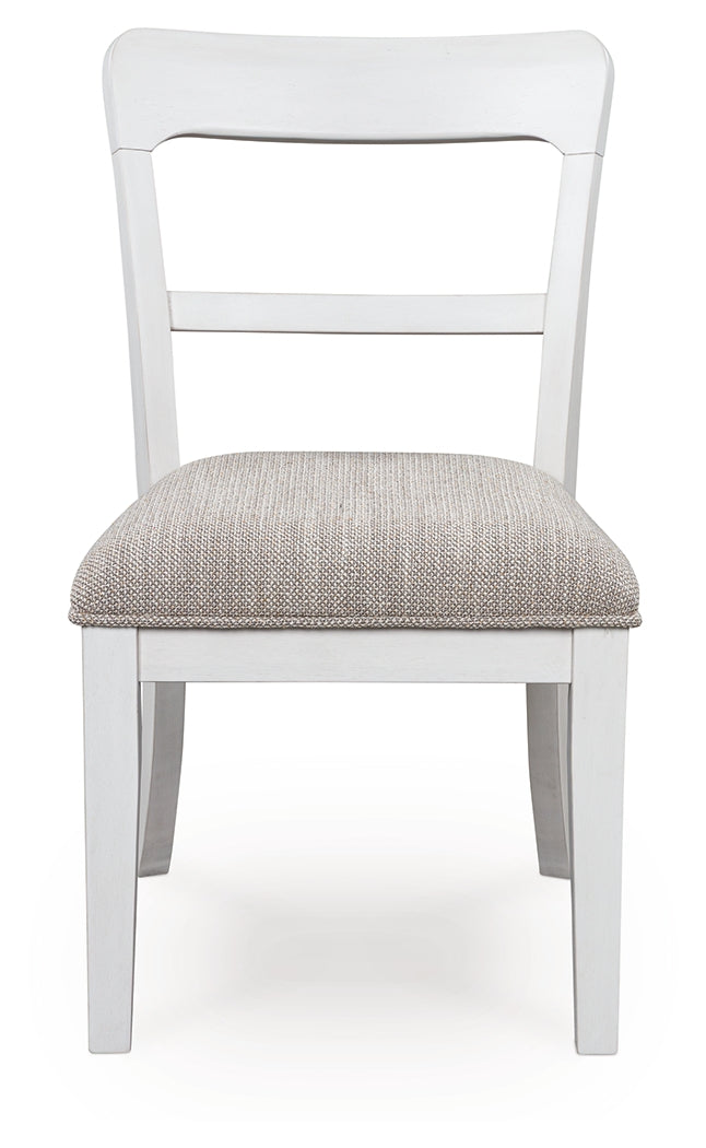 Greddinton White Dining Table and 4 Chairs from Ashley - Luna Furniture