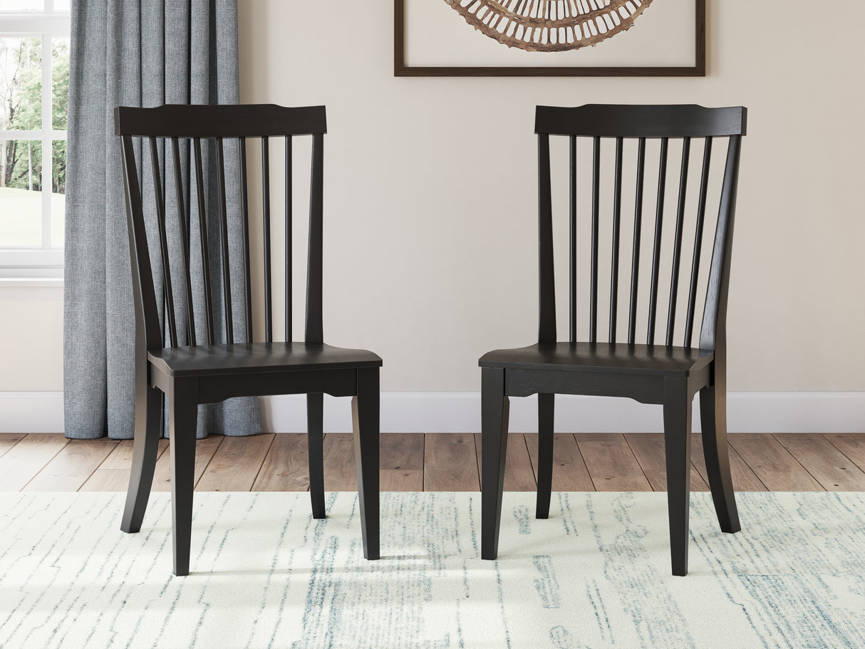 Greddinton Brown/Black Dining Table and 4 Chairs from Ashley Furniture - Luna Furniture