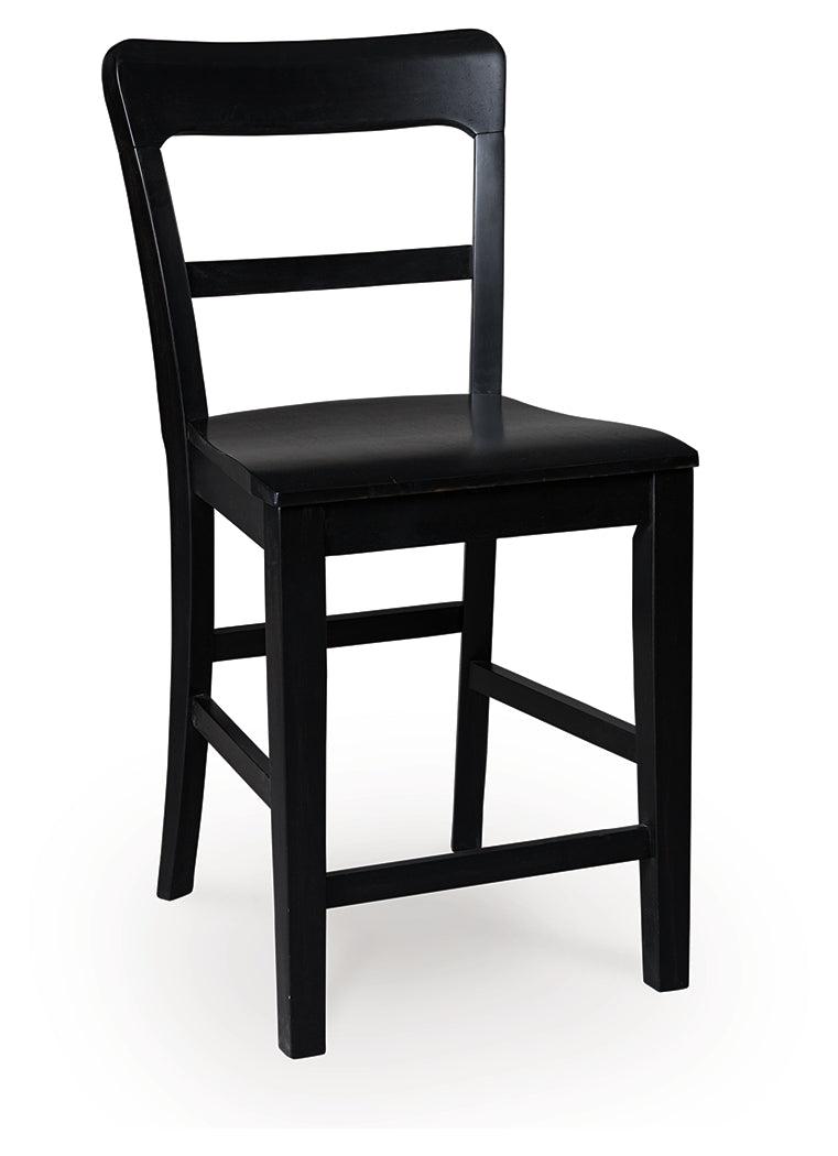 Greddinton Brown/Black Counter Height Dining Table and 4 Barstools from Ashley Furniture - Luna Furniture