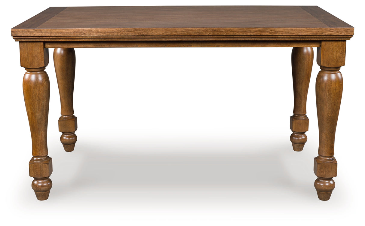 Greddinton Brown Counter Height Dining Table and 6 Barstools from Ashley - Luna Furniture