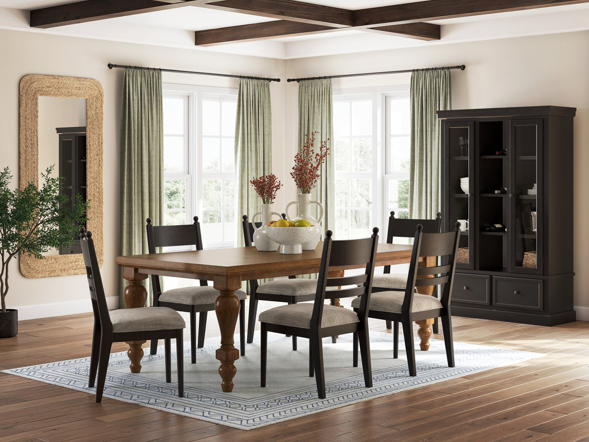 Greddinton Brown/Black Dining Table and 6 Chairs from Ashley Furniture - Luna Furniture