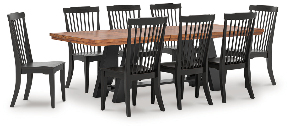 Greddinton Brown/Black Dining Room Set from Ashley - Luna Furniture