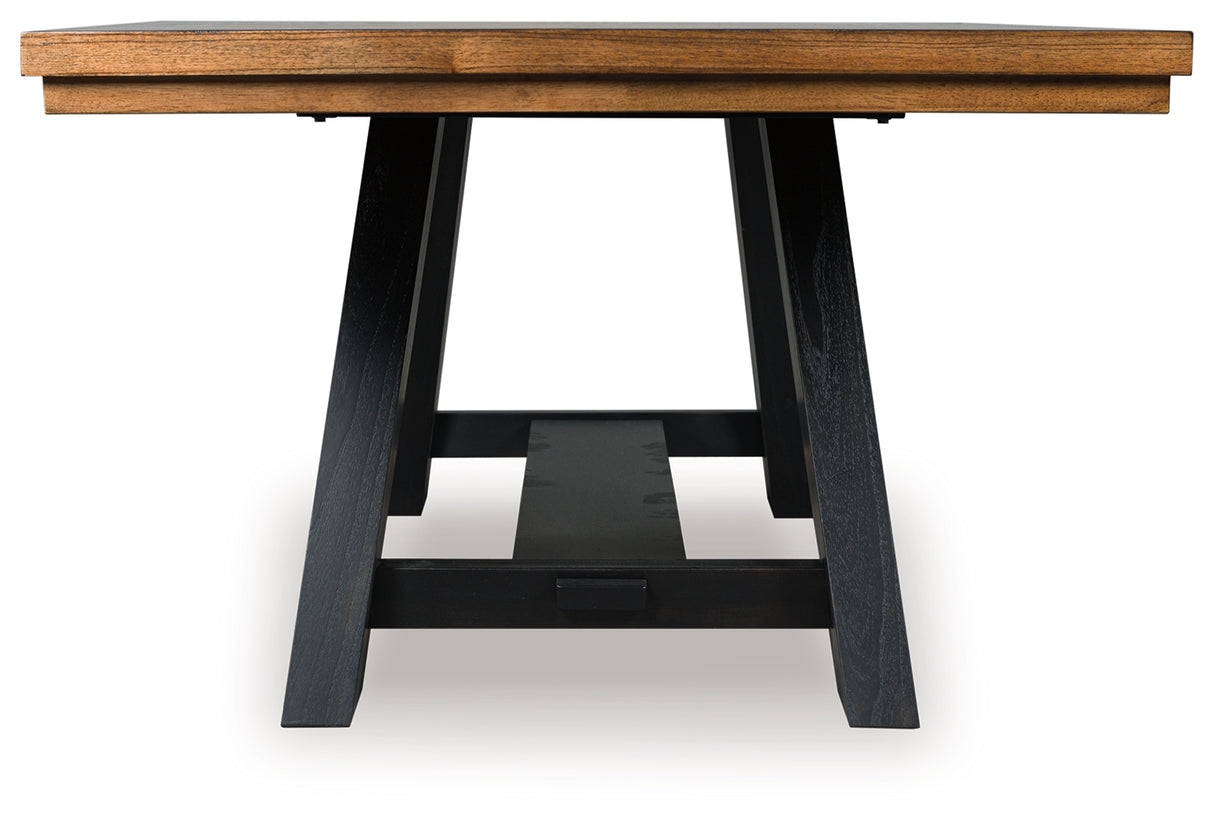 Greddinton Brown/Black Dining Table and 6 Chairs from Ashley Furniture - Luna Furniture