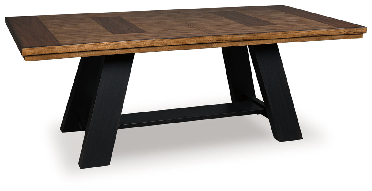 Greddinton Brown/Black Dining Table and 6 Chairs from Ashley Furniture - Luna Furniture