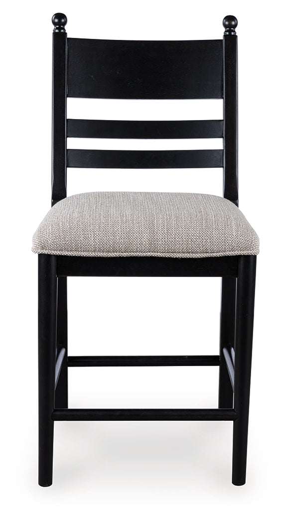 Greddinton Brown/Black Counter Height Dining Table and 4 Barstools from Ashley Furniture - Luna Furniture