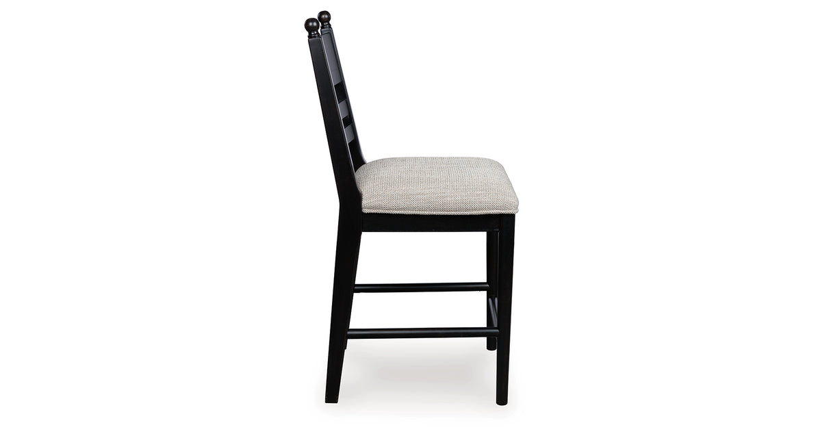 Greddinton Black Counter Height Barstool, Set of 2 from Ashley Furniture - Luna Furniture