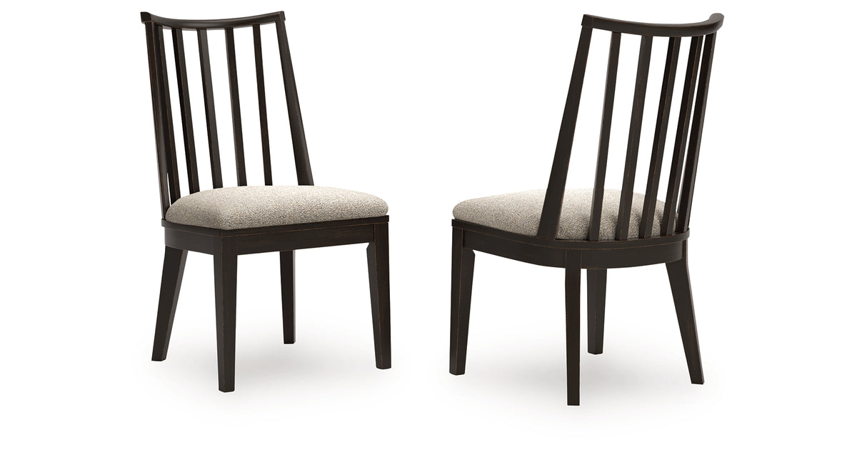 Galliden Black/Brown Dining Chair (Set of 2) from Ashley Furniture - Luna Furniture
