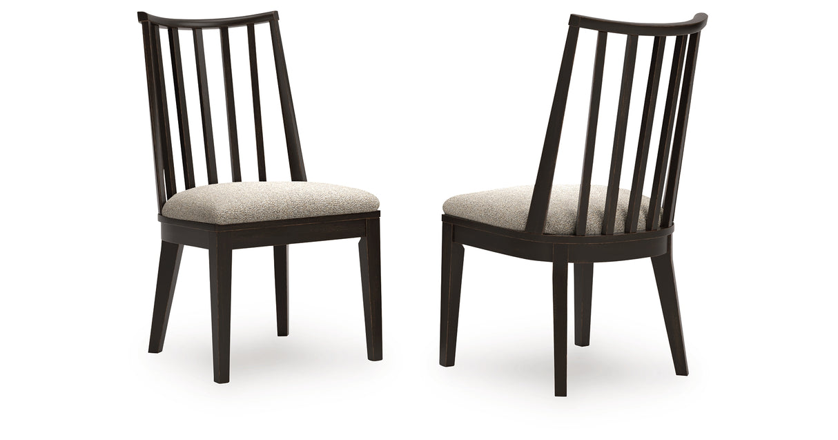 Galliden Dining Table and 6 Chairs with Storage in Light Brown from Ashley - Luna Furniture