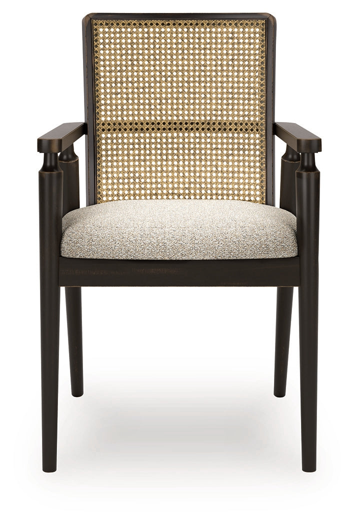 Galliden Dining Table and 8 Chairs with Storage in Light Brown from Ashley - Luna Furniture