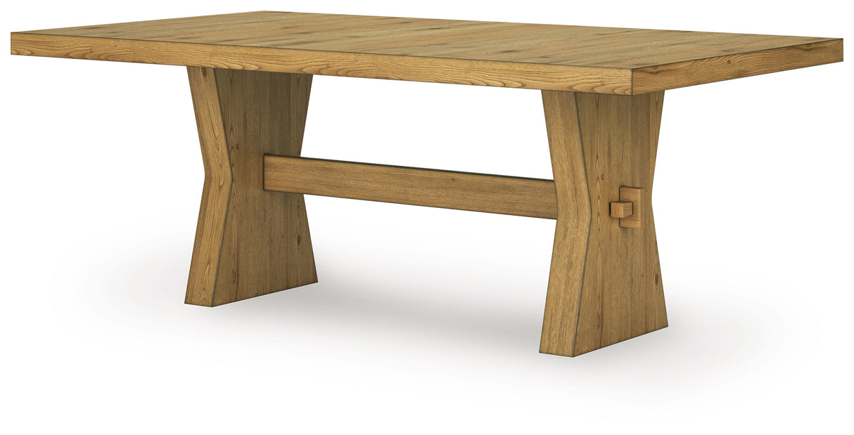 Galliden Light Brown Dining Table and 4 Chairs from Ashley Furniture - Luna Furniture