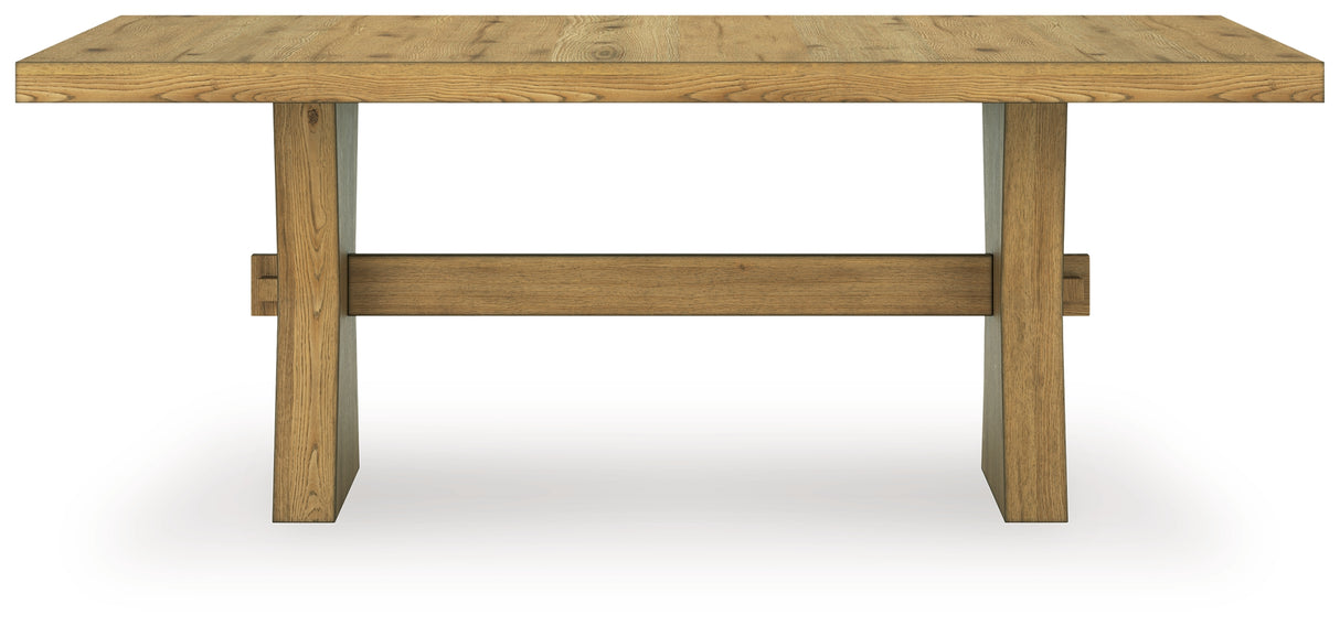 Galliden Light Brown Dining Table and 4 Chairs from Ashley Furniture - Luna Furniture