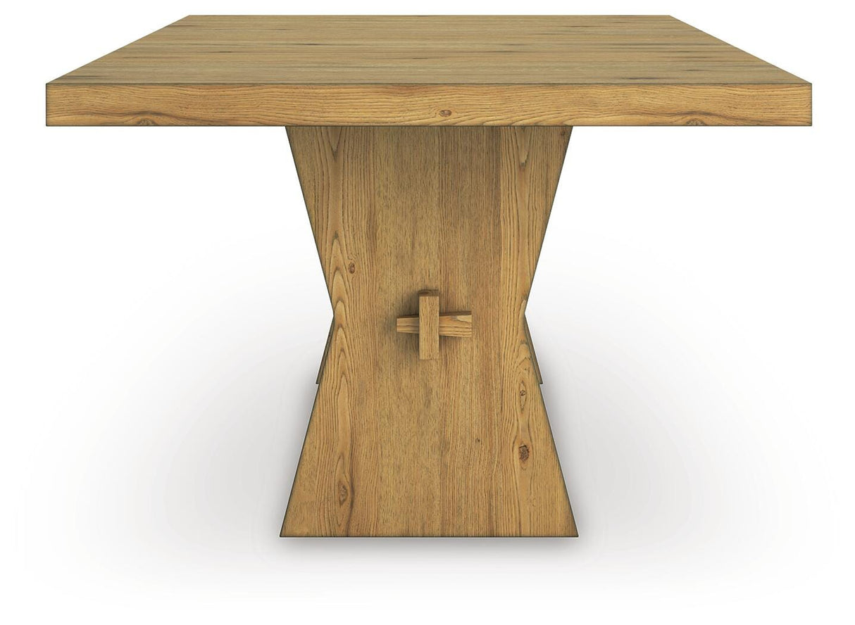 Galliden Light Brown Dining Table and 4 Chairs from Ashley Furniture - Luna Furniture